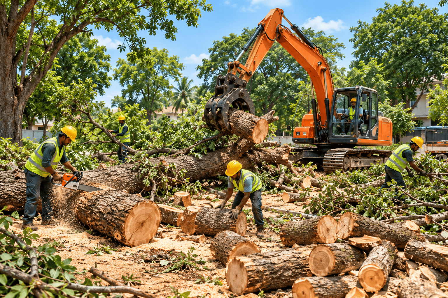 Emergency fallen tree removal