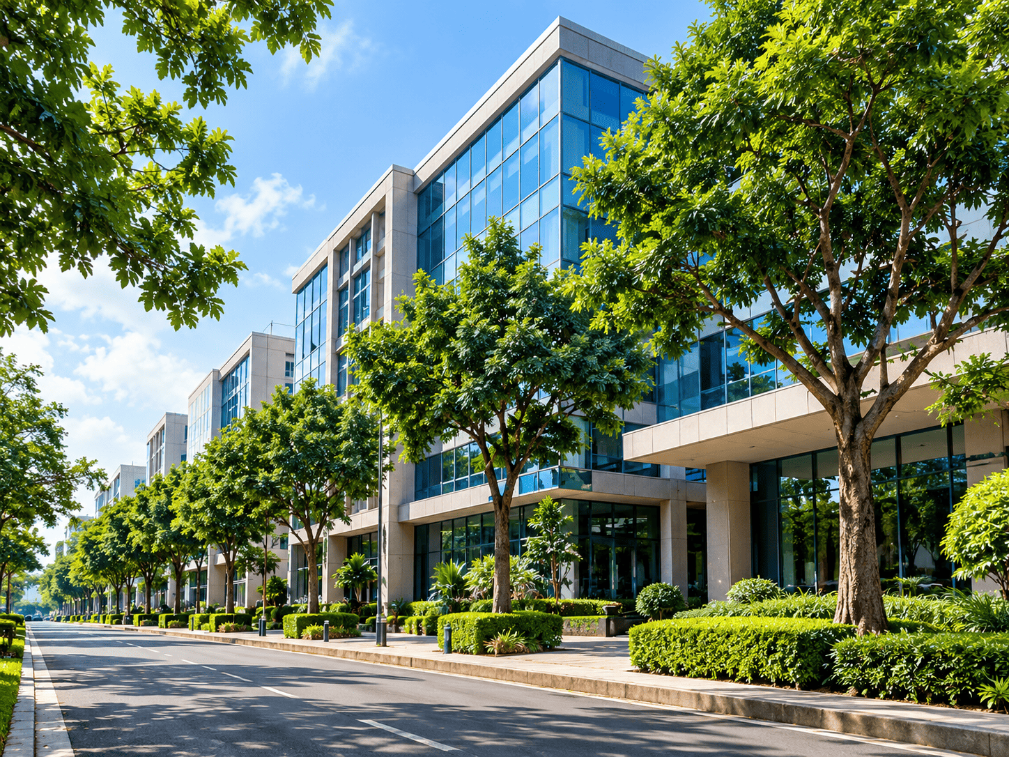 Commercial building tree maintenance